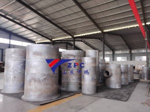 Silicon carbide pipeline lining