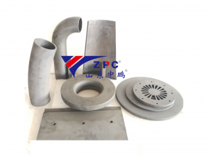 SiC wear resistant cone/pipe liner