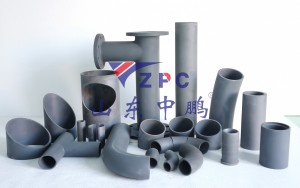 Silicon carbide ceramic lined wear-resistant pipe and hydrocyclone in power plants